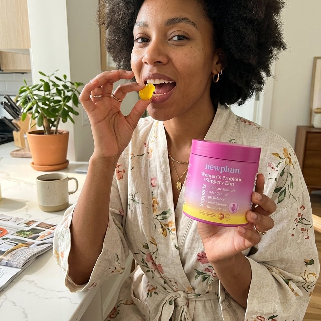 Newplum Bloom ⎹ Women's Probiotic + Slippery Elm Gummies - Newplum