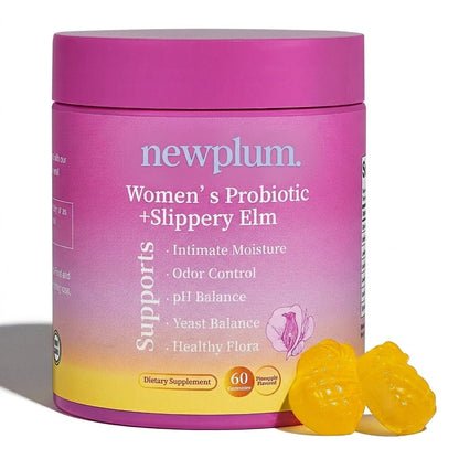 Newplum Bloom ⎹ Women's Probiotic + Slippery Elm Gummies - Newplum
