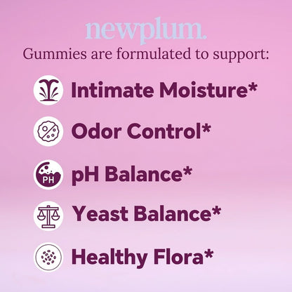 Newplum Bloom ⎹ Women's Probiotic + Slippery Elm Gummies - Newplum