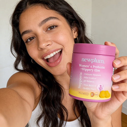 Newplum Bloom ⎹ Women's Probiotic + Slippery Elm Gummies - Newplum