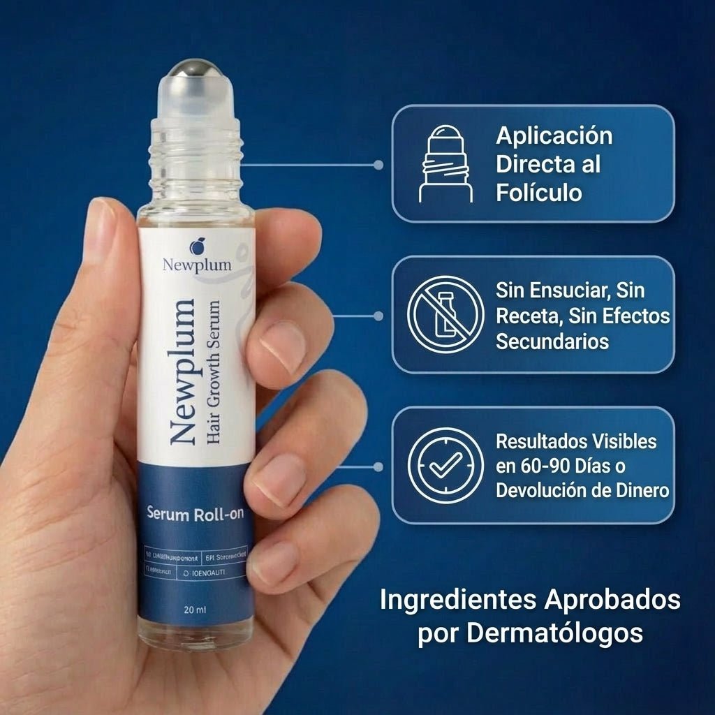 Newplum: Sérum Roll - On Avanzado para el Crecimiento del Cabello - Newplum